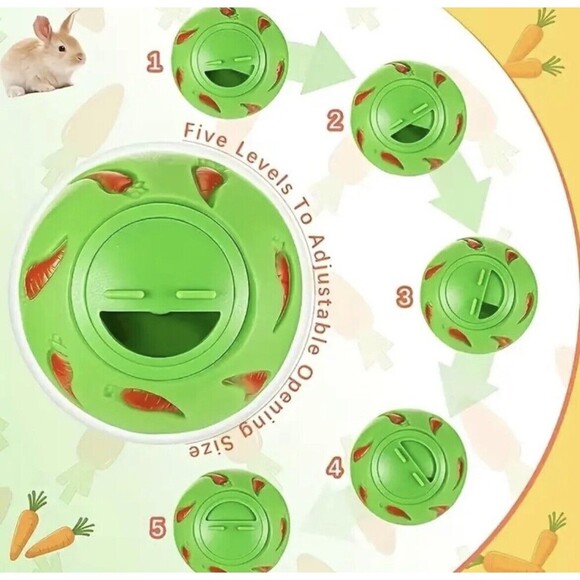 Guinea Pig Bundle Small Pet Hide Pink Felt Tent, Snuffle Mat And Treat Ball - Picture 9 of 11